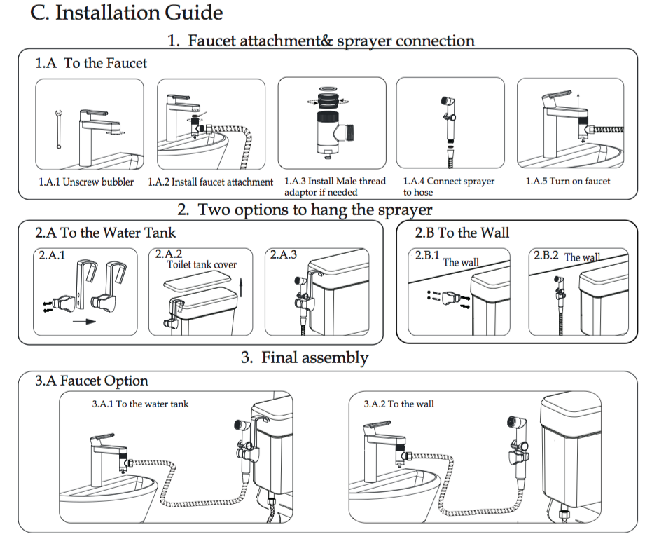 Bona Bidet - Faucet Attachment - Bona Bidet